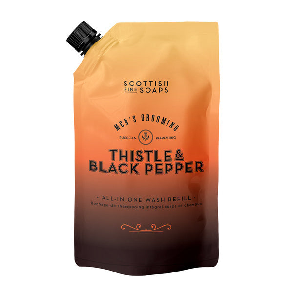 Scottish Fine Soaps Thistle & Black Pepper refill 1.2L - British product