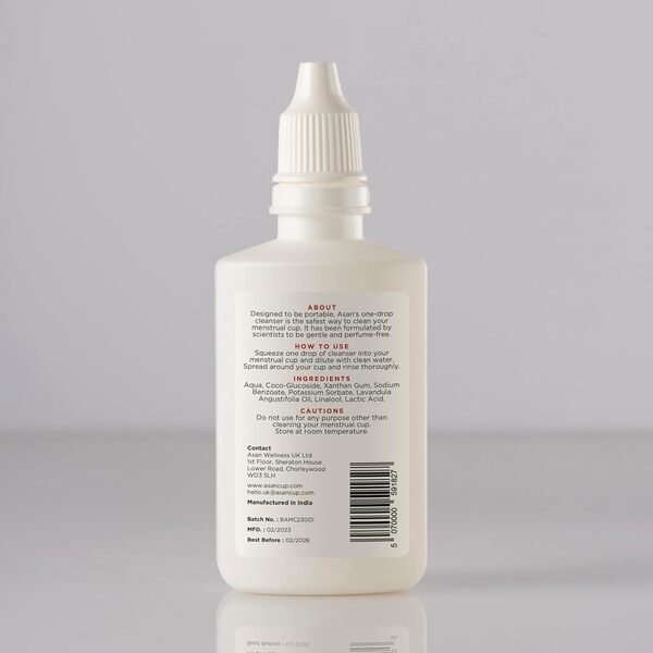 Asan OneDrop menstrual cup cleanser 60ml - British product