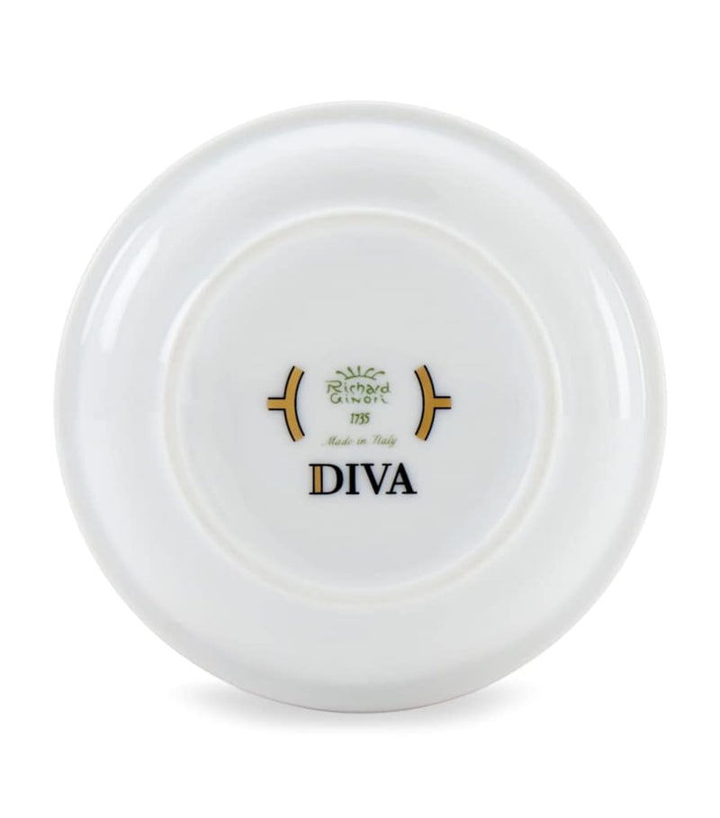 GINORI 1735 porcelain Colonna Diva Giallo lidded sugar pot 10cm, UK version