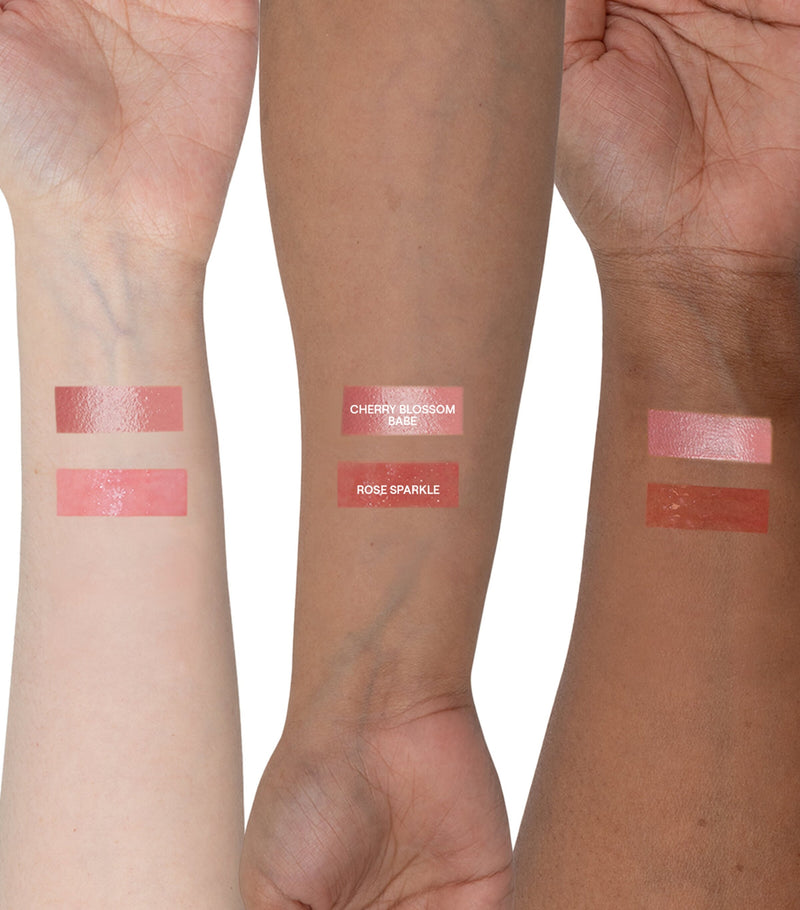 NUDESTIX rosy pink glow blush and lip set, imported from the UK