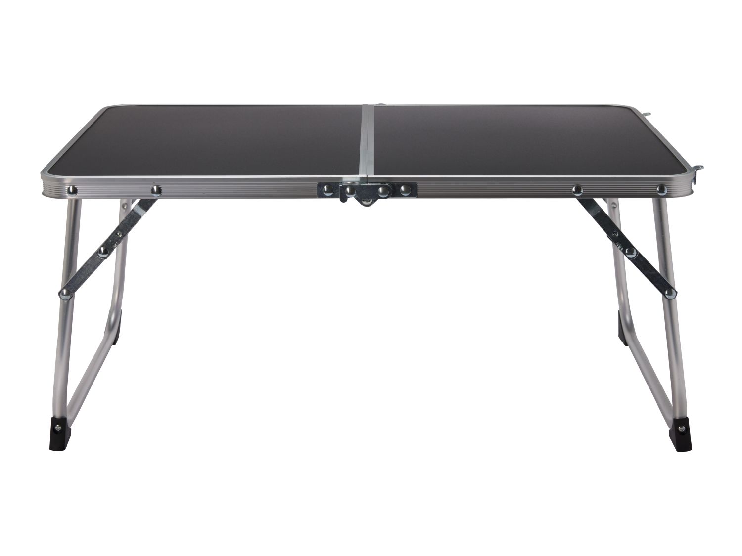 Compact folding camping table with carry handle, UK version