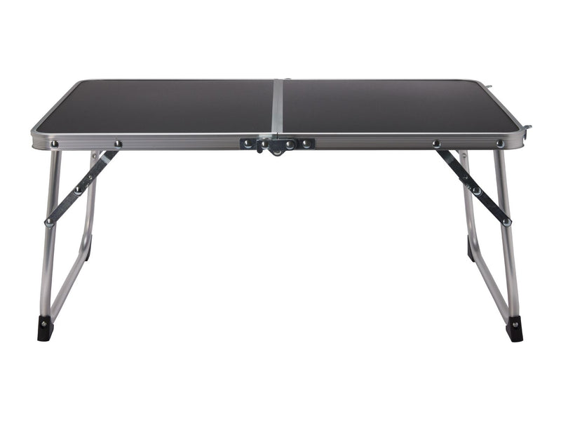 Compact folding camping table with carry handle, UK version