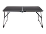 Compact folding camping table with carry handle, UK version