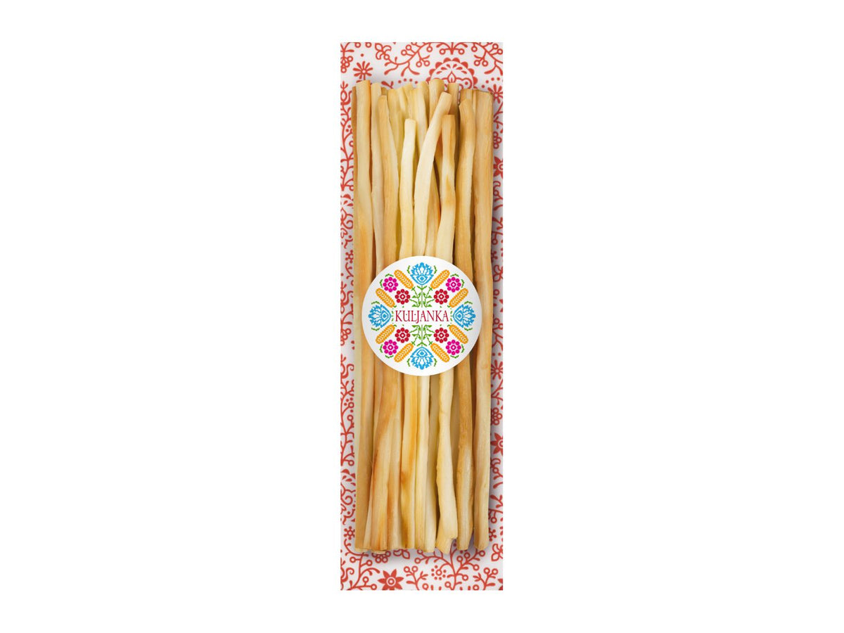 Semi-hard string cheese assorted, steamed or beechwood smoked (British brand)