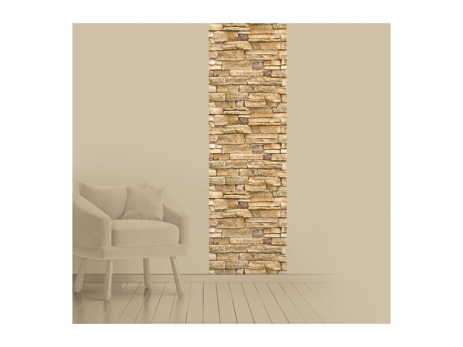 Self-adhesive stacked stone design film 45cm x 10m, imported from the UK