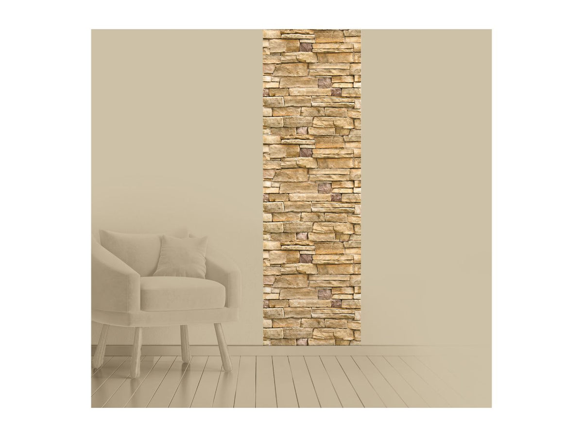 Self-adhesive stacked stone design film 45cm x 10m, imported from the UK