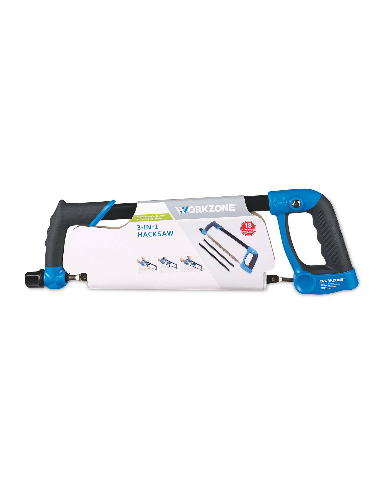 3 piece saw set with 300mm hacksaw and blades - British product