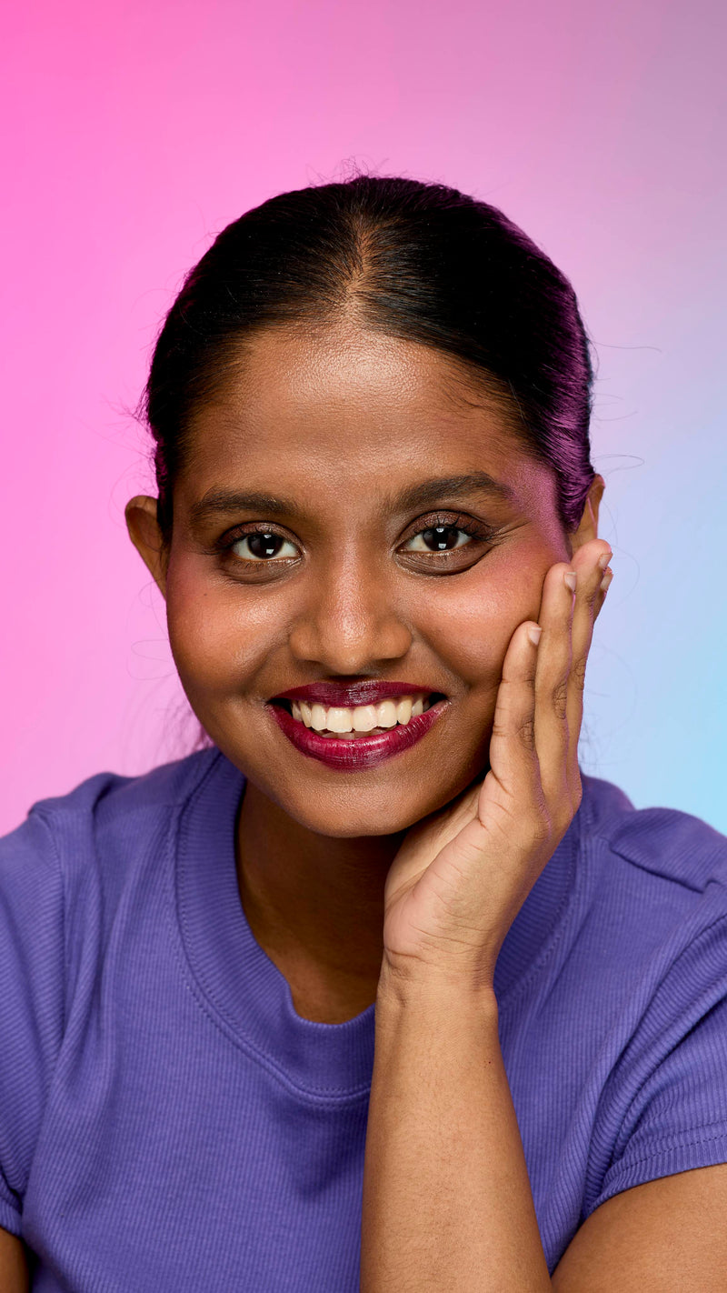 Lush Tartlet lip cream in a purple shade (British brand)
