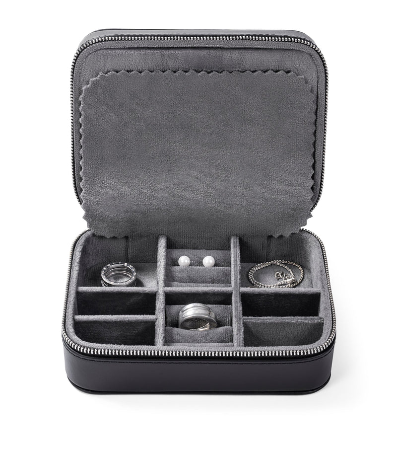 Buben & Zorweg leather Roma jewellery case 6.5cm x 16cm x 12cm - British product