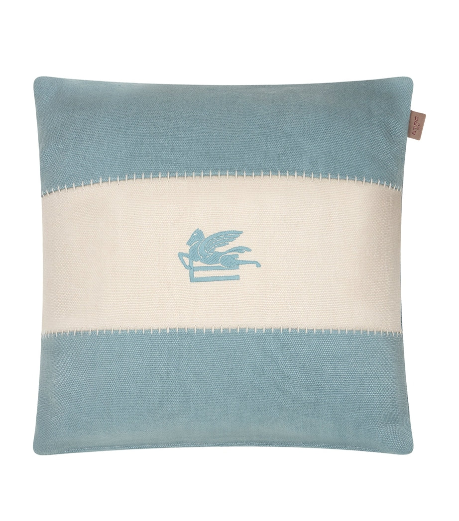 Etro Pegaso embroidered cushion 45cm x 45cm - British product