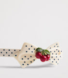 Konges Sløjd polka-dot cherry bow hairband (British brand)