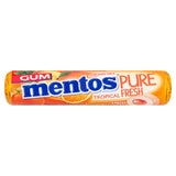 Mentos Gum Pure Fresh Tropical Sugar Free Chewing Gum Roll 8 Pieces Snacks & Confectionery ASDA   