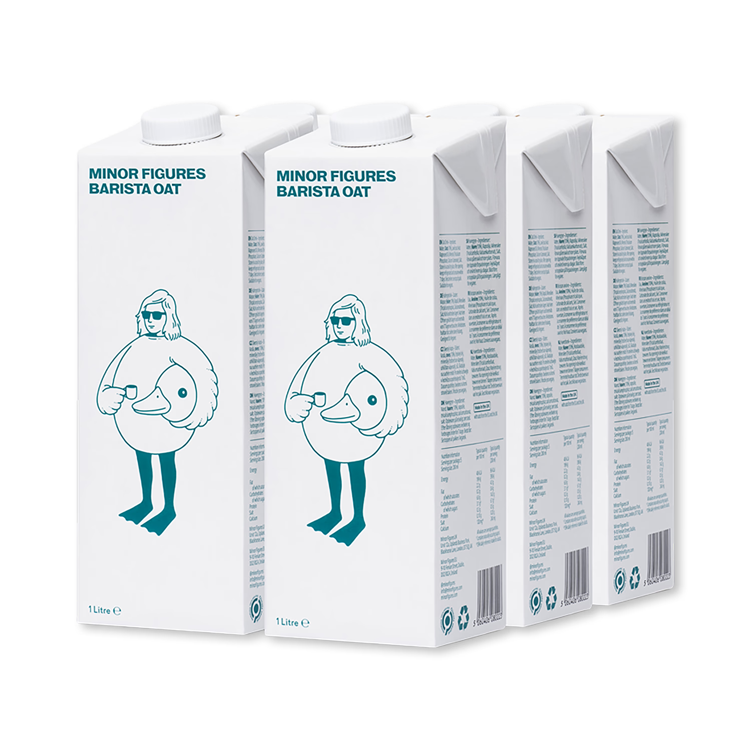 Minor Figures Barista Oat Milk 6 x 1L imported from the UK