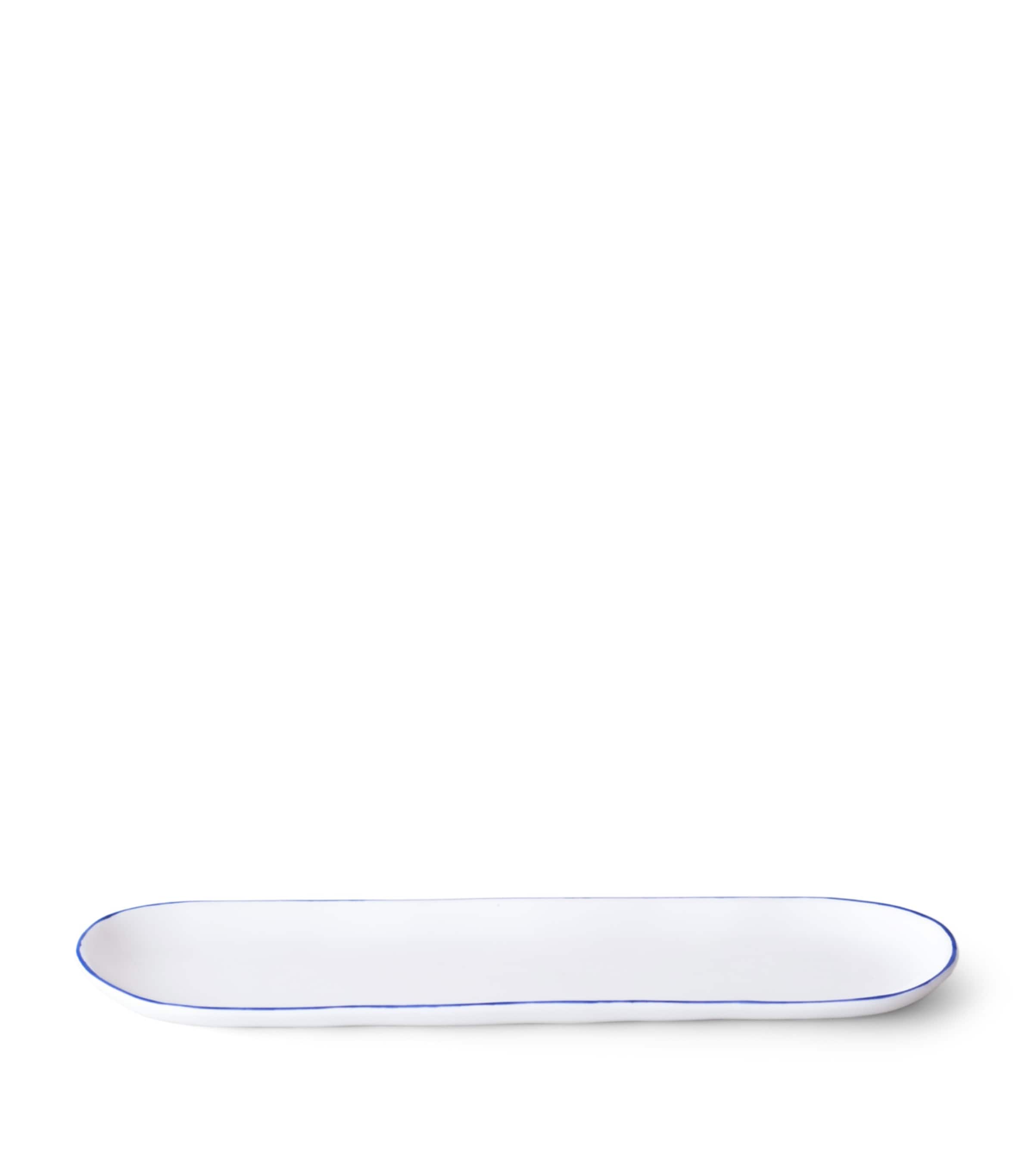 Feldspar small cobalt oblong serving dish 23cm - British product
