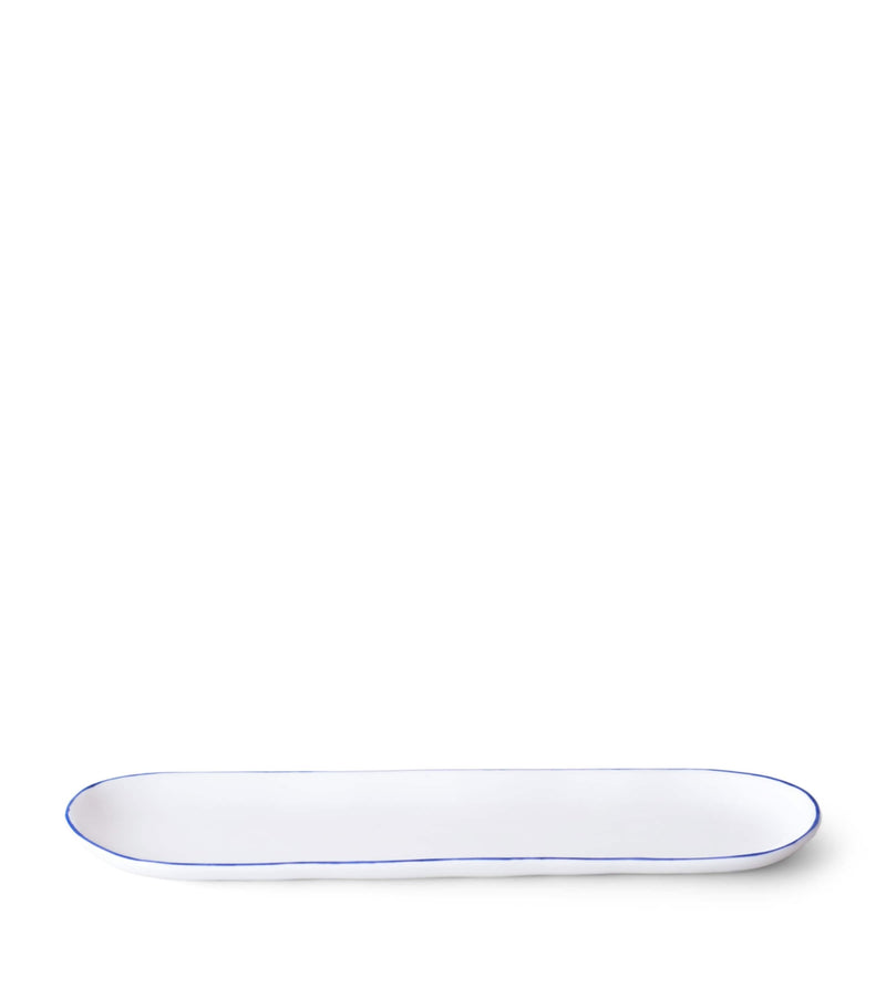 Feldspar small cobalt oblong serving dish 23cm - British product