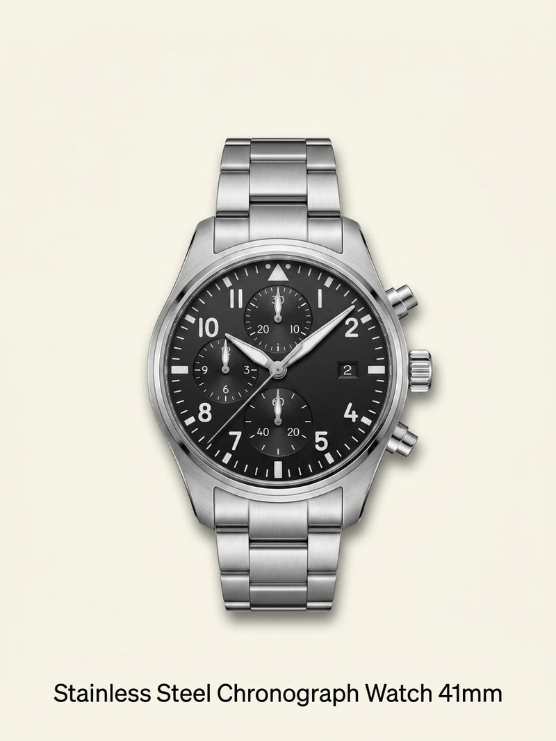 IWC Pilot's Chronograph automatic watch 41mm stainless steel, UK version