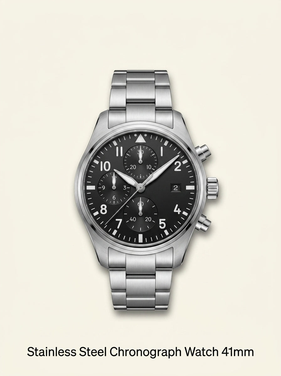 IWC Pilot's Chronograph automatic watch 41mm stainless steel, UK version