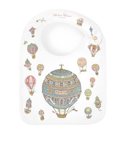 Harrods Atelier Choux Organic Cotton Hot Air Balloon Bib- Buy online at McGrocer