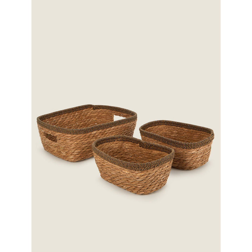 George Home Natural Rattan Storage Tray GOODS ASDA   