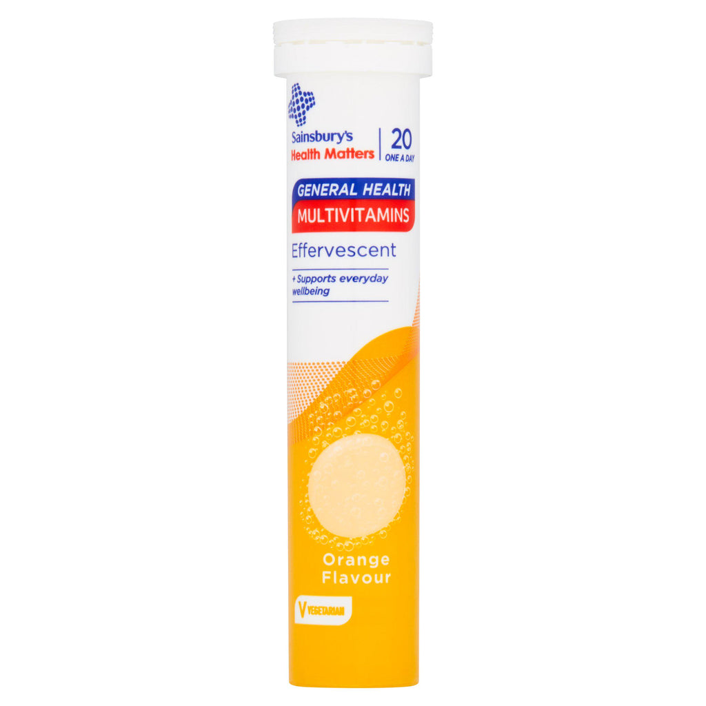 Sainsbury's Multivitamin Effervescent Orange Flavour 20 One a Day