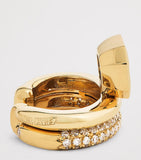 SHAY yellow gold diamond floating ear cuff, UK version
