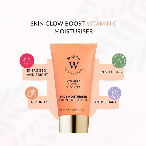 Warda Skin Glow Boost Vitamin C Moisturiser 50ml GOODS Superdrug   