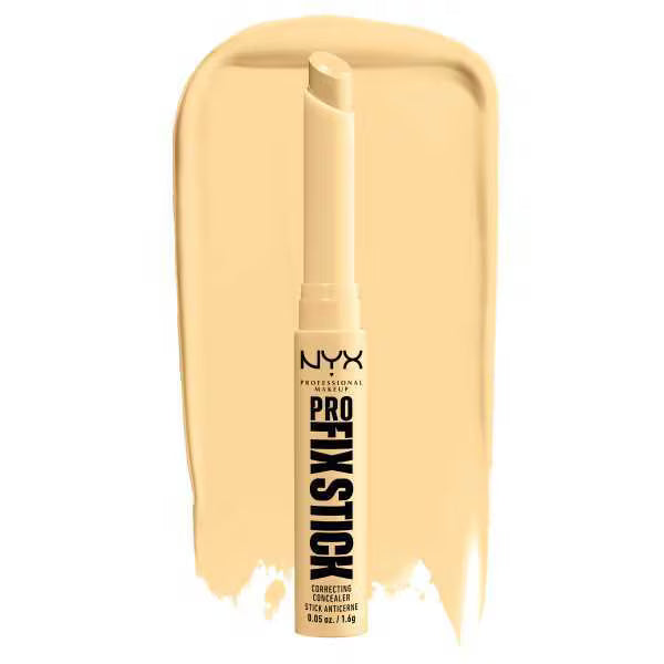 NYX Pro Fix Stick yellow colour corrector, imported from the UK