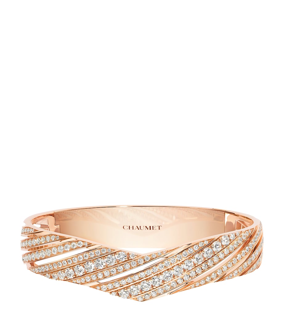 Chaumet rose gold diamond Joséphine Aigrette bangle, UK version