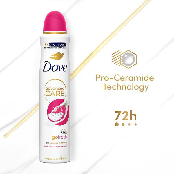 Dove Anti-Perspirant Spray Dragonfruit & Coconut 200ml - British product
