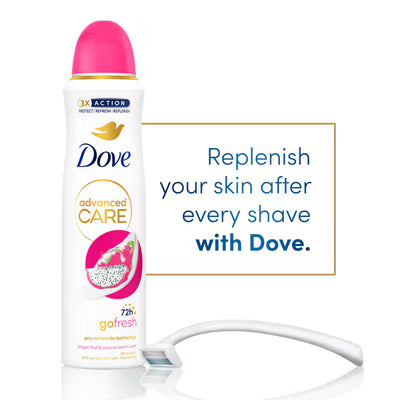 Superdrug Dove Advanced Care Dragonfruit & Coconut Anti-Perspirant Spray 200ml- Buy online at McGrocer