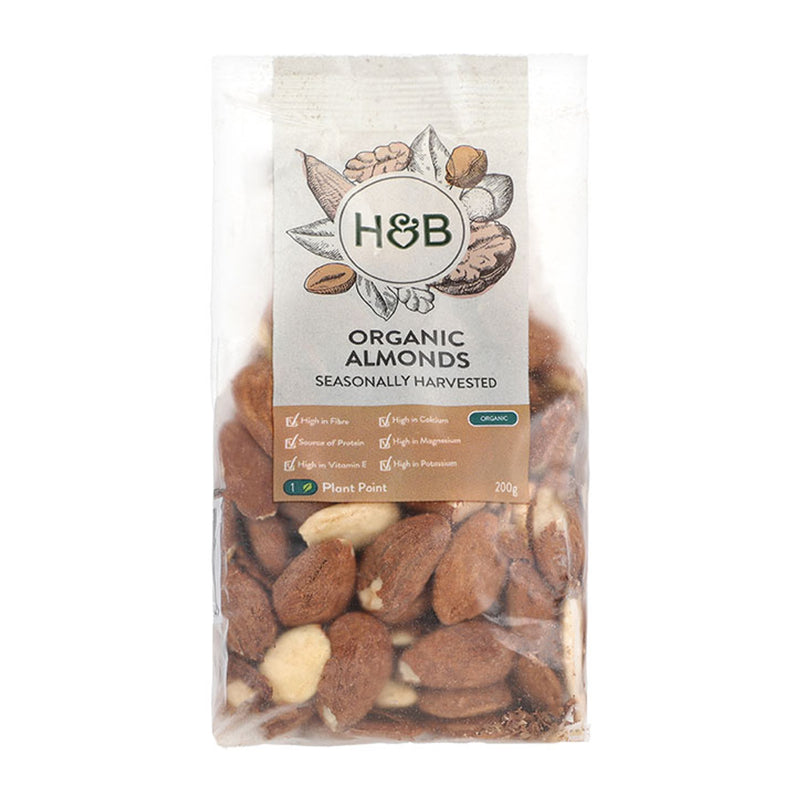 Holland & Barrett organic almonds 200g - British product