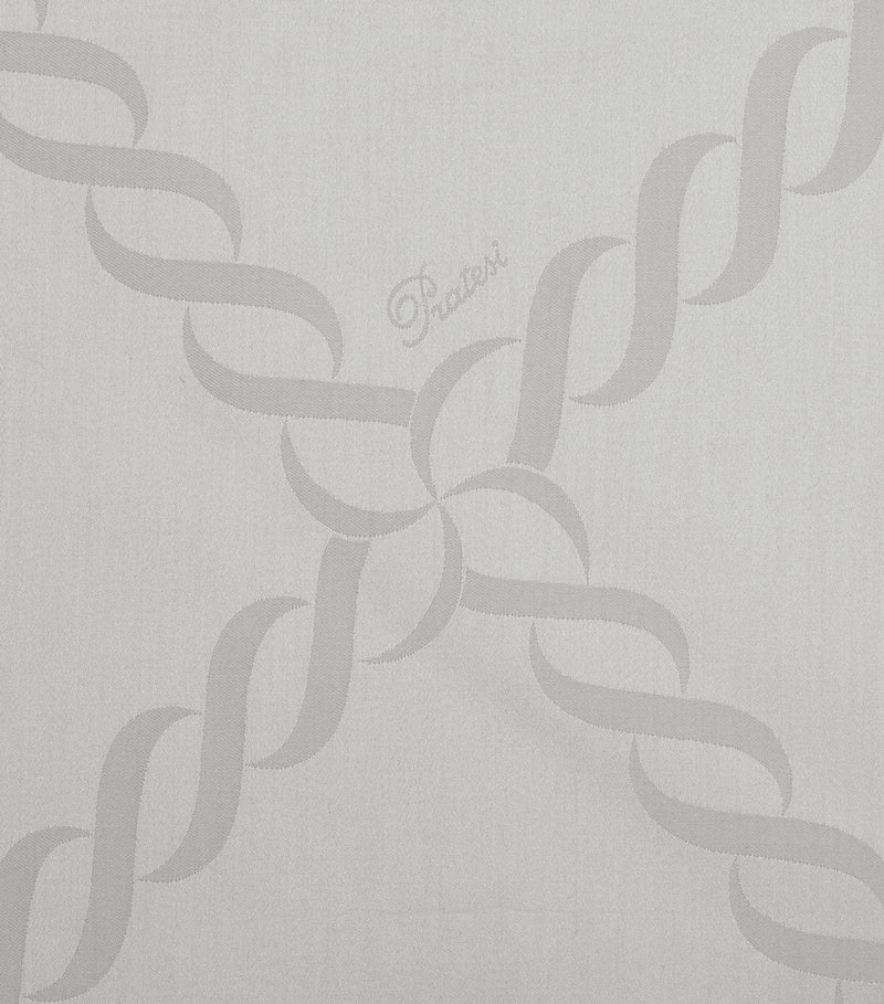 Pratesi Super King Flat Sheet with Braid Motif 300cm x 270cm, imported from the UK