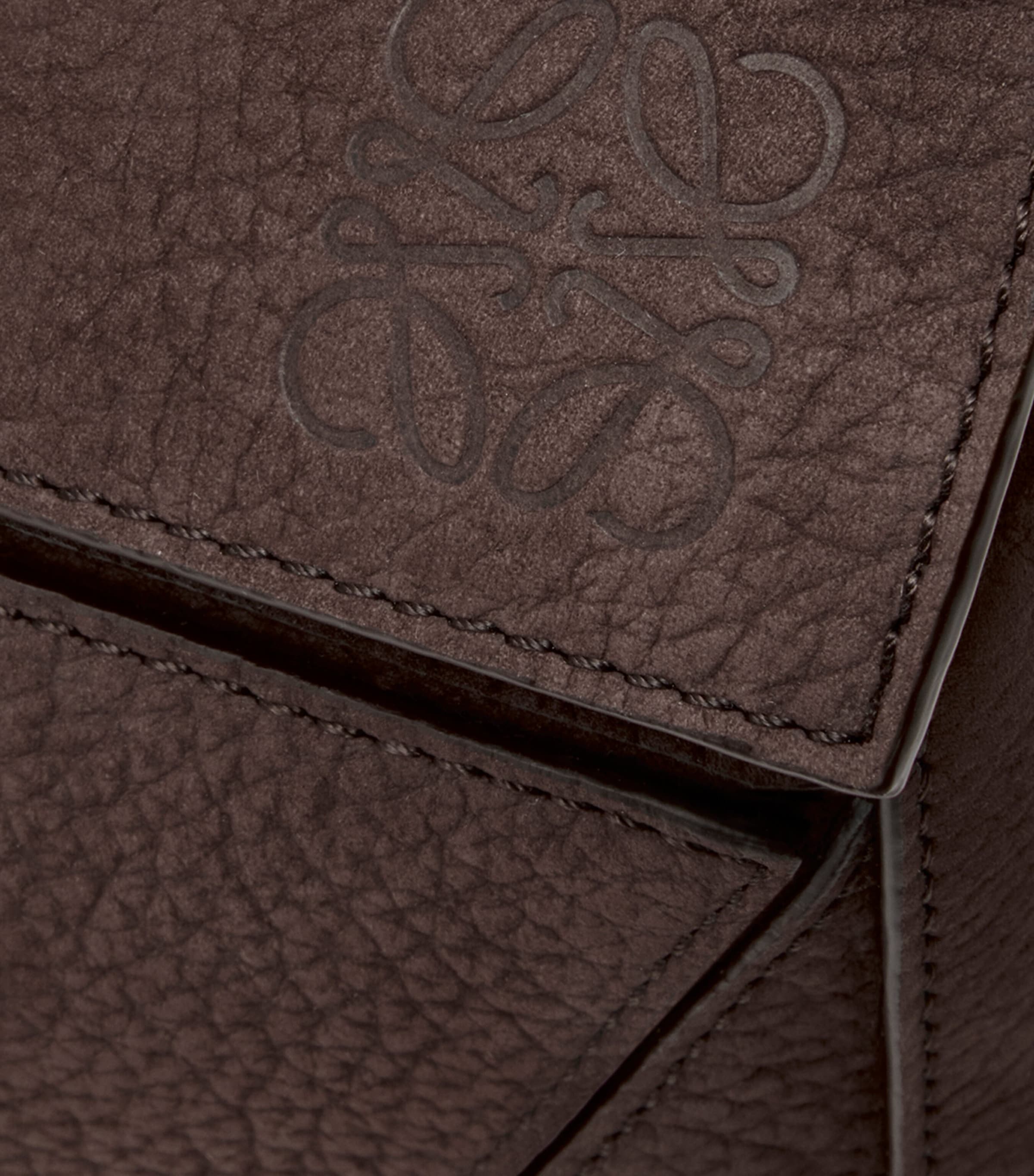 LOEWE large suede puzzle top-handle bag, UK version
