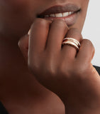 Bvlgari B.zero1 rose gold and diamond ring - British product