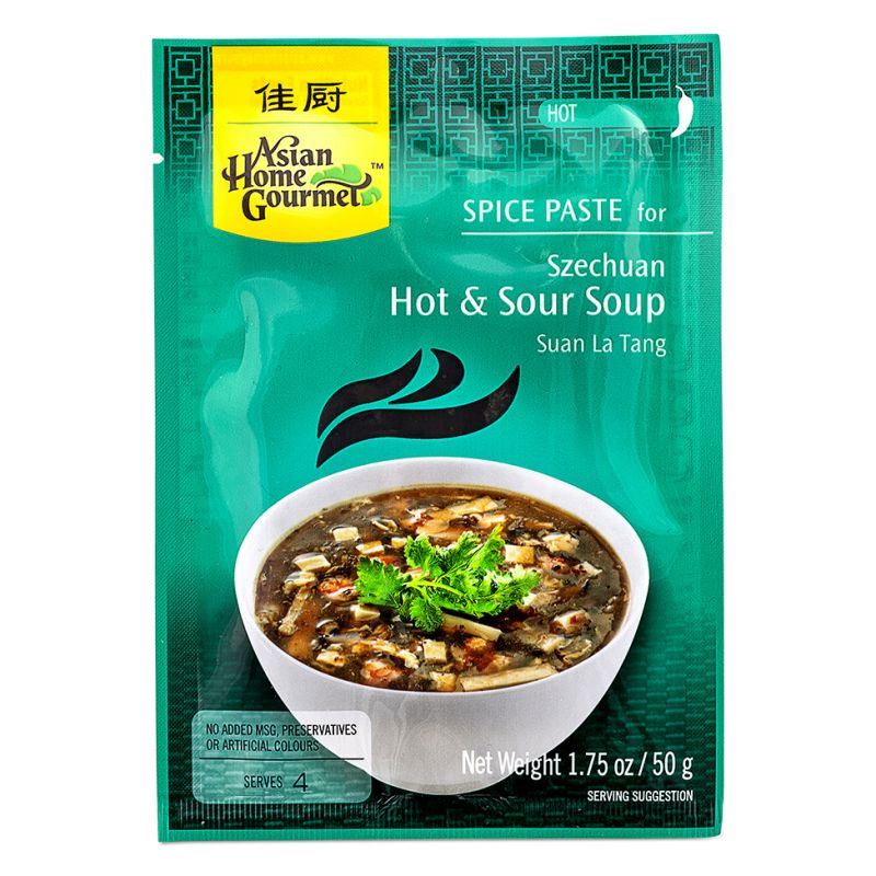 Asian Home Gourmet Szechuan hot and sour soup paste, UK version