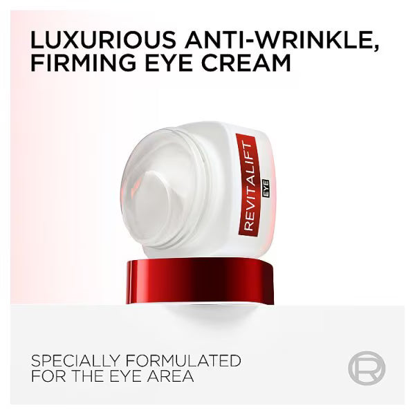 L'Oreal Paris Revitalift Hydrating & Firming Eye Cream 15ml, imported from the UK
