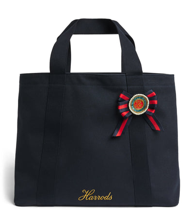 Harrods Harrods Medium Cotton Canvas British Rosette Tote Bag- Buy online at McGrocer