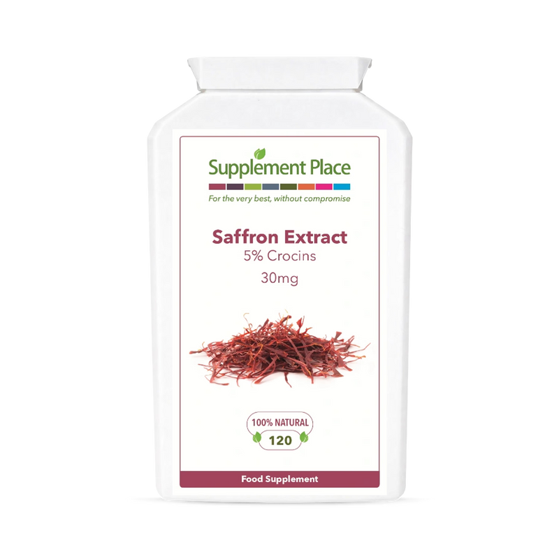 Supplement Place Saffron Extract supplement 30mg 120 capsules, imported from the UK