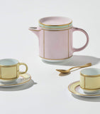 GINORI 1735 Giallo coffee cups and saucers set of 2, UK version