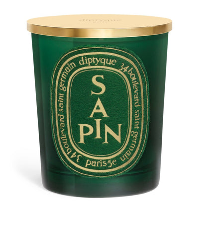 Harrods Festive Pine Fragrance Candle in Glass Vessel with Felt Label, 190g- Buy online at McGrocer
