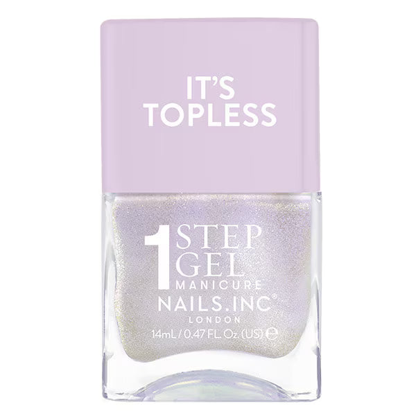 Nails.INC Lilac Shimmer Gel Nail Polish 14ml, imported from the UK