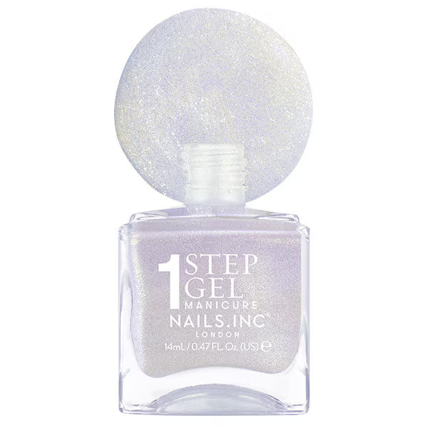 Nails.INC Lilac Shimmer Gel Nail Polish 14ml, imported from the UK
