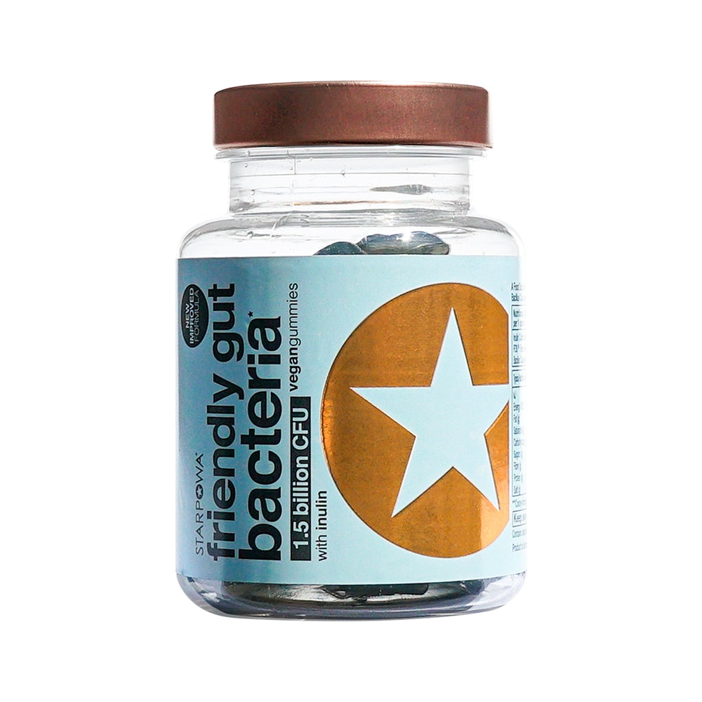 Starpowa Friendly Gut Bacteria Blueberry Flavoured 30 Gummies GOODS Holland&Barrett   