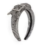 Dolce&Gabbana kids jacquard bow headband with diamante details - British product