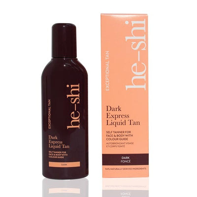 Superdrug He-Shi Express Liquid Tan Dark Fake Tan 150ml- Buy online at McGrocer