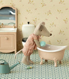 Maileg mouse bathtub vintage metal H6cm - British product