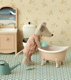Maileg mouse bathtub vintage metal H6cm - British product