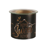 Aroma wax melt burner black Home Sweet Home - British product