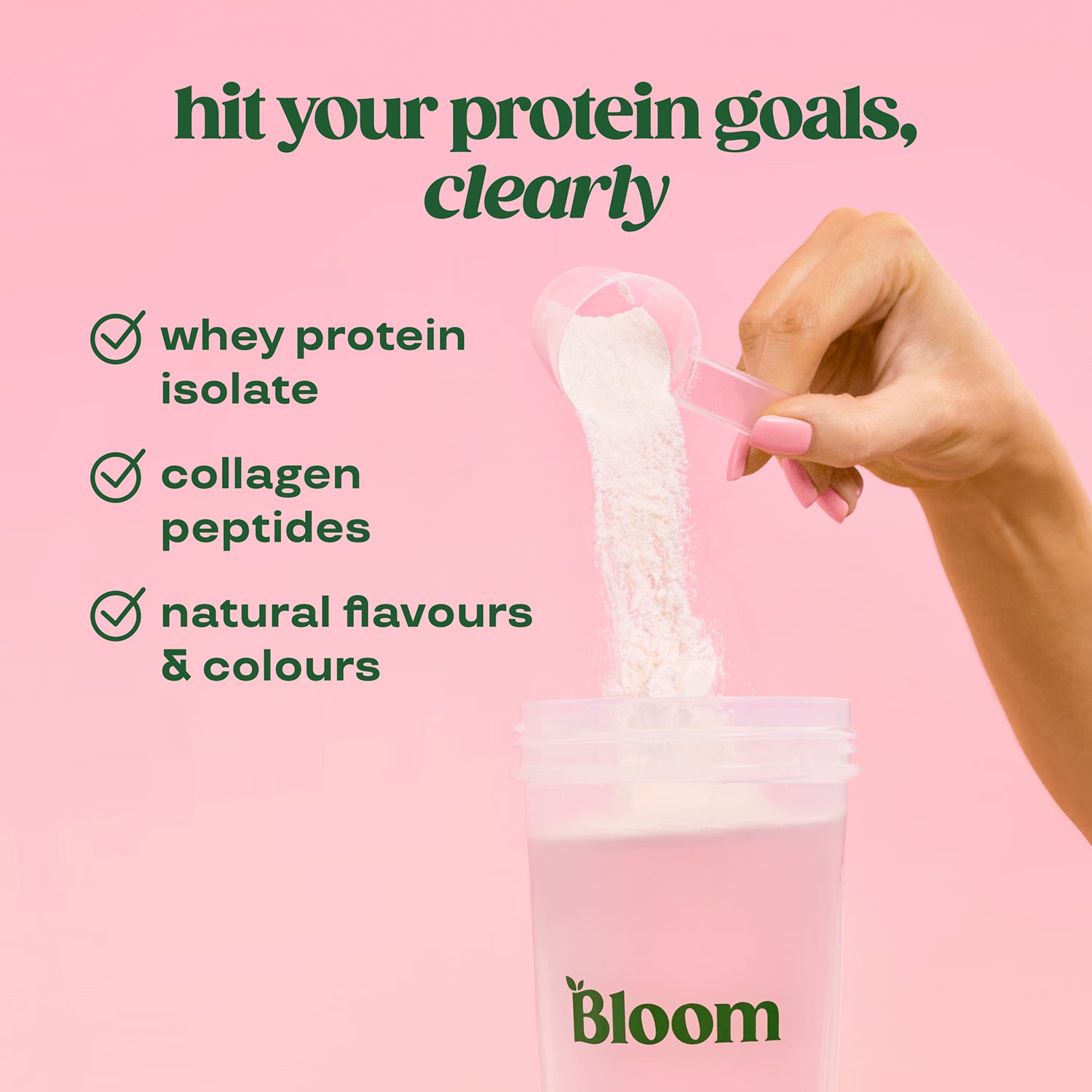 Bloom clear protein collagen strawberry watermelon 250g (British brand)