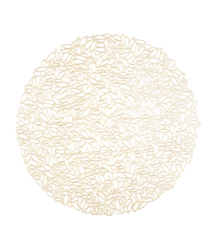 Chilewich Dahlia round placemat 38cm outdoor use (British brand)